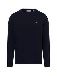 GANT Herren Langarmshirt REGULAR SHIELD LS Dunkelblau/Blau