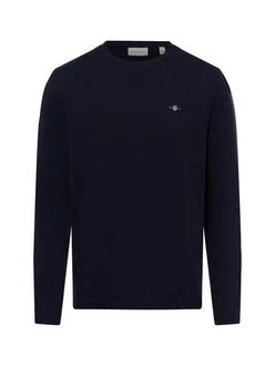 GANT Herren Langarmshirt REGULAR SHIELD LS Dunkelblau/Blau