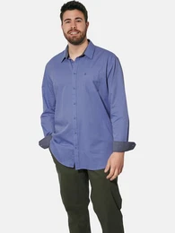 Langarmhemd DUKE RYE mit elegantem Punkte-Muster