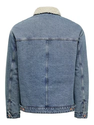 ONLY & SONS Outdoorjacke ONSWILSON SHERPA DBTINT Blau/Hellblau