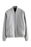 Next Bomberjacke (1-St) Grau/Hellgrau