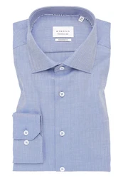 Eterna Langarmhemd Dunkelblau/Blau/Hellblau/Grau