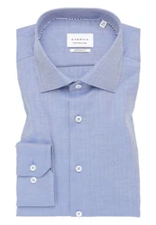 Eterna Langarmhemd Dunkelblau/Blau/Hellblau/Grau
