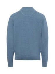 FYNCH-HATTON Strickjacke Supersoft Cardigan College Blau/Grau/Hellblau