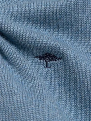 FYNCH-HATTON Strickjacke Supersoft Cardigan College Blau/Grau/Hellblau