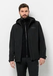 Jack Wolfskin 3-in-1 Funktionsjacke TAUBENBERG Schwarz/Grau/Dunkelgrau