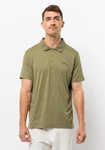 Jack Wolfskin Poloshirt TRAVEL POLO Dunkelgrün/Khaki
