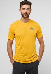 Jack Wolfskin T-Shirt VONNAN GRAPHIC Gelb