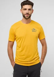 Jack Wolfskin T-Shirt VONNAN GRAPHIC Gelb