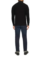 s.Oliver Strickpullover mit Troyerkragen Schwarz