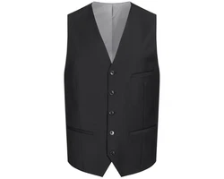 HECHTER PARIS Anzugweste Corporate Weste Herren Tailored Modern Fit (98) Schwarz (106)