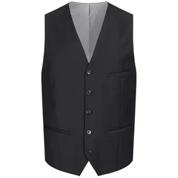Anzugweste Corporate Weste Herren Tailored Modern Fit Schwarz 106