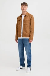!Solid Lederjacke SDVAMOS Braun/Beige