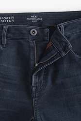 Next Slim-fit-Jeans mit Komfortstretch Dunkelblau/Blau/Hellblau