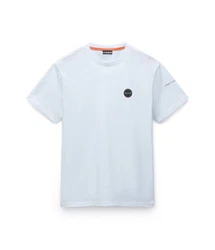 Napapijri T-Shirt Softshell BADGE Hellblau/Blau