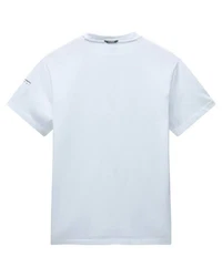 Napapijri T-Shirt Softshell BADGE Hellblau/Blau