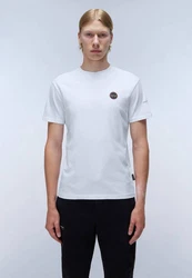 Napapijri T-Shirt Softshell BADGE Hellblau/Blau