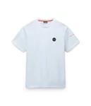 Napapijri T-Shirt Softshell BADGE Hellblau/Blau