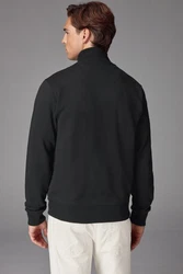 Next Steppjacke Hybrid-Jacke mit Stehkragen Schwarz
