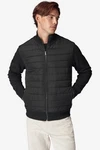Next Steppjacke Hybrid-Jacke mit Stehkragen Schwarz