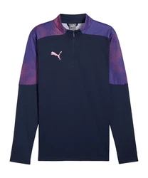PUMA Sportshirt Sweater IndividualFinal Dunkelblau/Lila