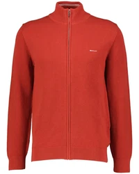 Gant Strickjacke Herren (1-tlg) Orange/Rot