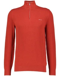 Gant Troyer COTTON PIQUE HALF ZIP Orange/Rot/Dunkelrot/Braun