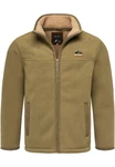 Amaci&Sons Fleecejacke OCONTO Braun/Khaki/Dunkelgrün