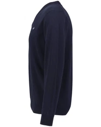 Gant Strickpullover Superfine Lambswool V-Neck Dunkelblau/Blau
