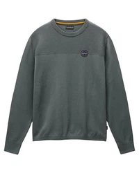 Napapijri Strickpullover DERRI C (1-tlg) Dunkelgrün/Grau/Dunkelgrau/Grün