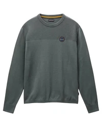 Napapijri Strickpullover DERRI C (1-tlg) Dunkelgrün/Grau/Dunkelgrau/Grün