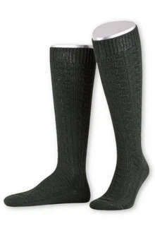 Lusana Trachtensocken Trachten Kniestrümpfe (L340) L340