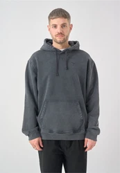 Cleptomanicx Kapuzensweatshirt Boxy Hooded Ligull grau