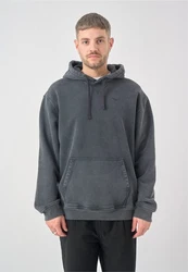 Cleptomanicx Kapuzensweatshirt Boxy Hooded Ligull grau