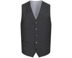 HECHTER PARIS Anzugweste Corporate Weste Herren Tailored Modern Fit (98) Anthrazit