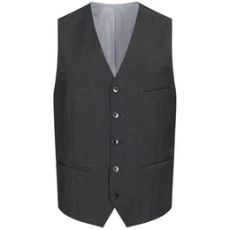 Anzugweste Corporate Weste Herren Tailored Modern Fit Anthrazit 46