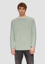 QS Strickpullover Grün/Hellgrün/Hellblau