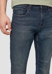 QS Stoffhose Jeans Rick Slim Fit Mid Rise Slim Leg 