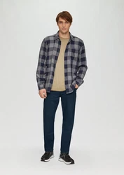 QS Stoffhose Jeans Rick Slim Fit Mid Rise Slim Leg 