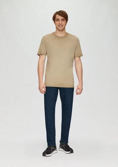 QS Stoffhose Jeans Rick Slim Fit Mid Rise Slim Leg 