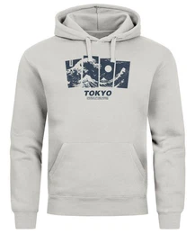 Hoodie Hoodie Herren Japan Tokyo Groe Welle Kanagawa Japanische Kunst