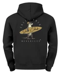 Neverless Hoodie Herren Backprint California Surfing Print Otter mit Surfboard Schwarz/Braun/Grau