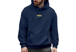 Neverless Hoodie Herren Backprint California Surfing Print Otter mit Surfboard Blau/Dunkelblau/Fliederfarben/Hellblau
