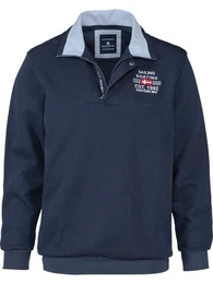 Sweatshirt BELLAVUNTO mit Brust-Stickerei