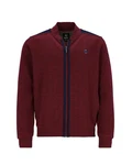 Hajo Sweatjacke mit Eingriffstaschen Dunkelrot/Bordeaux/Rot