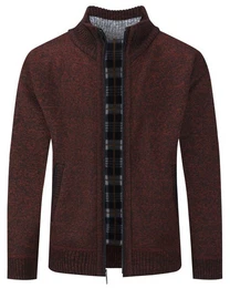 Cardigan Gefttert Cardigan Grobstrick Pullover Warm bergangsjacke fr Winter