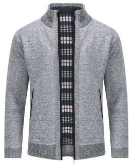 Allthemen Cardigan Gefttert Cardigan Grobstrick Pullover Warm bergangsjacke