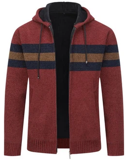 Allthemen Cardigan mit Kapuze