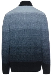 camel active Sweatshirt Strickjacke Dunkelblau/Grau/Blau/Hellblau