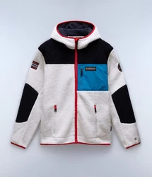 Napapijri Fleecejacke Yupik Fzh Dunkelblau/Mischfarben/Weiß/Creme